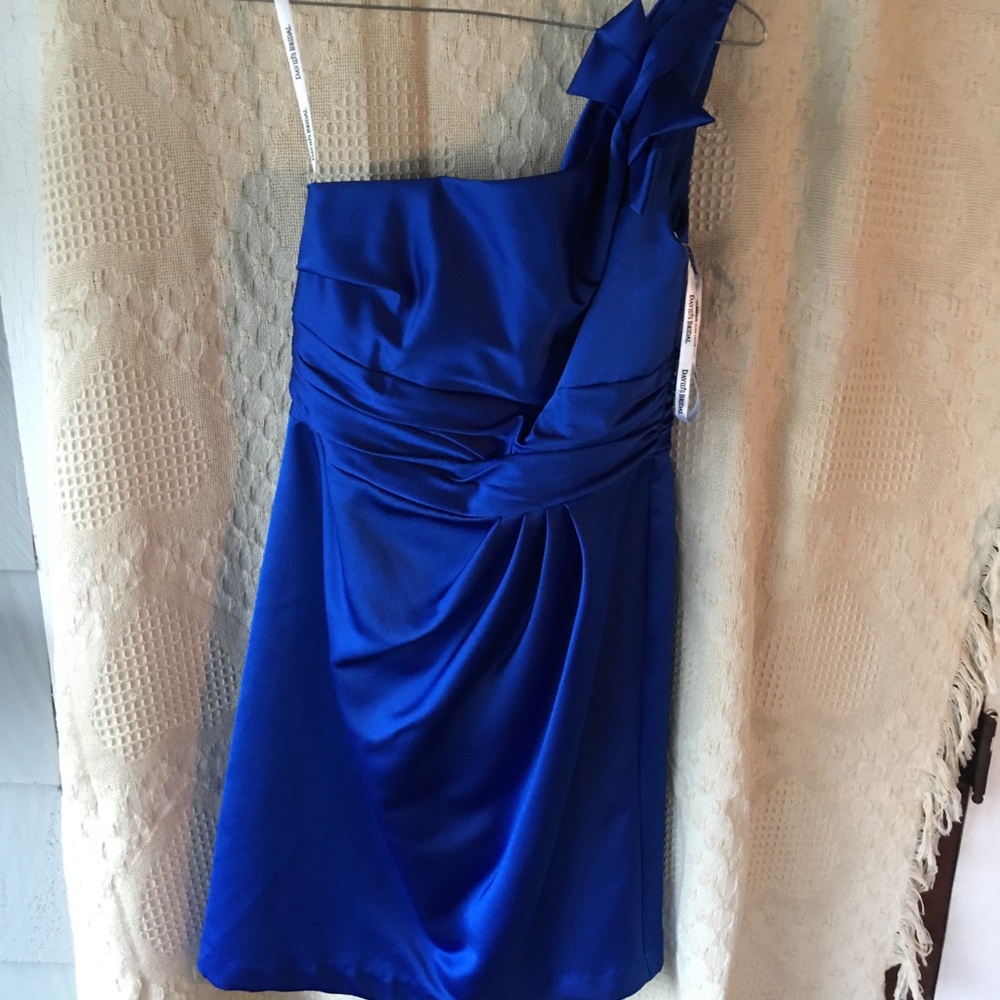 Very Nice Blue Dress Size 6 - David’s Bridal